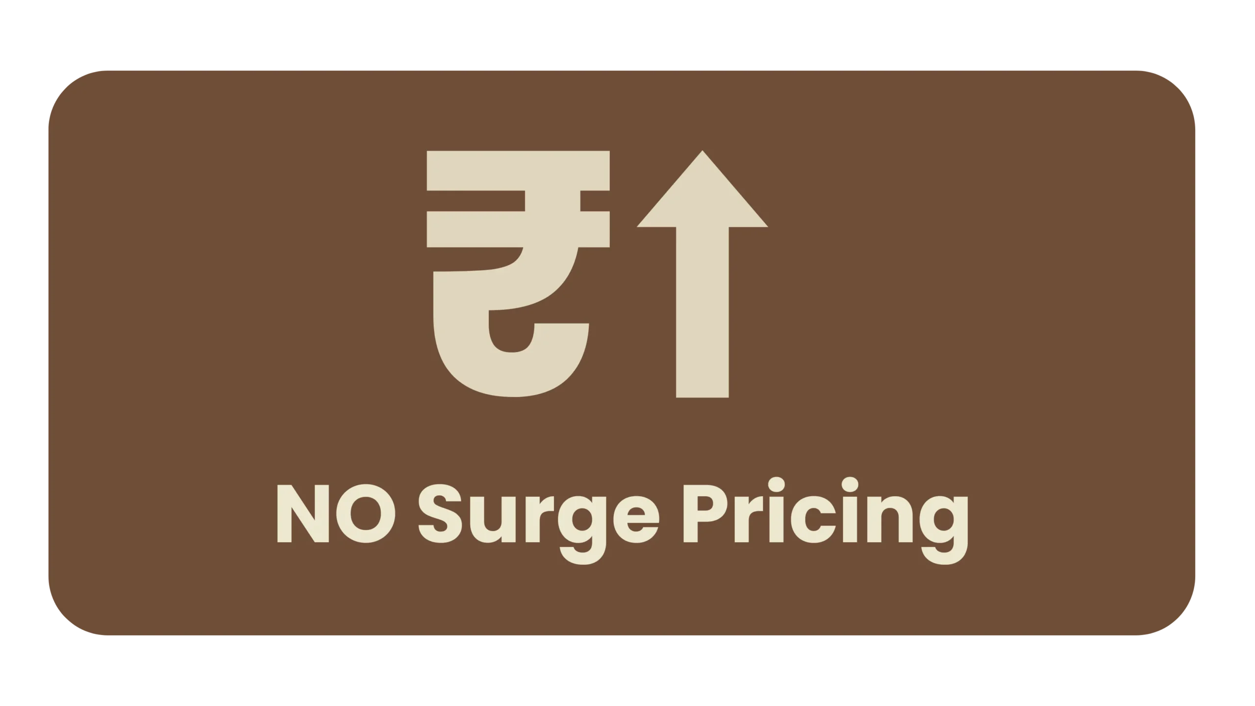 No surge pricing in Cabtan Amenities