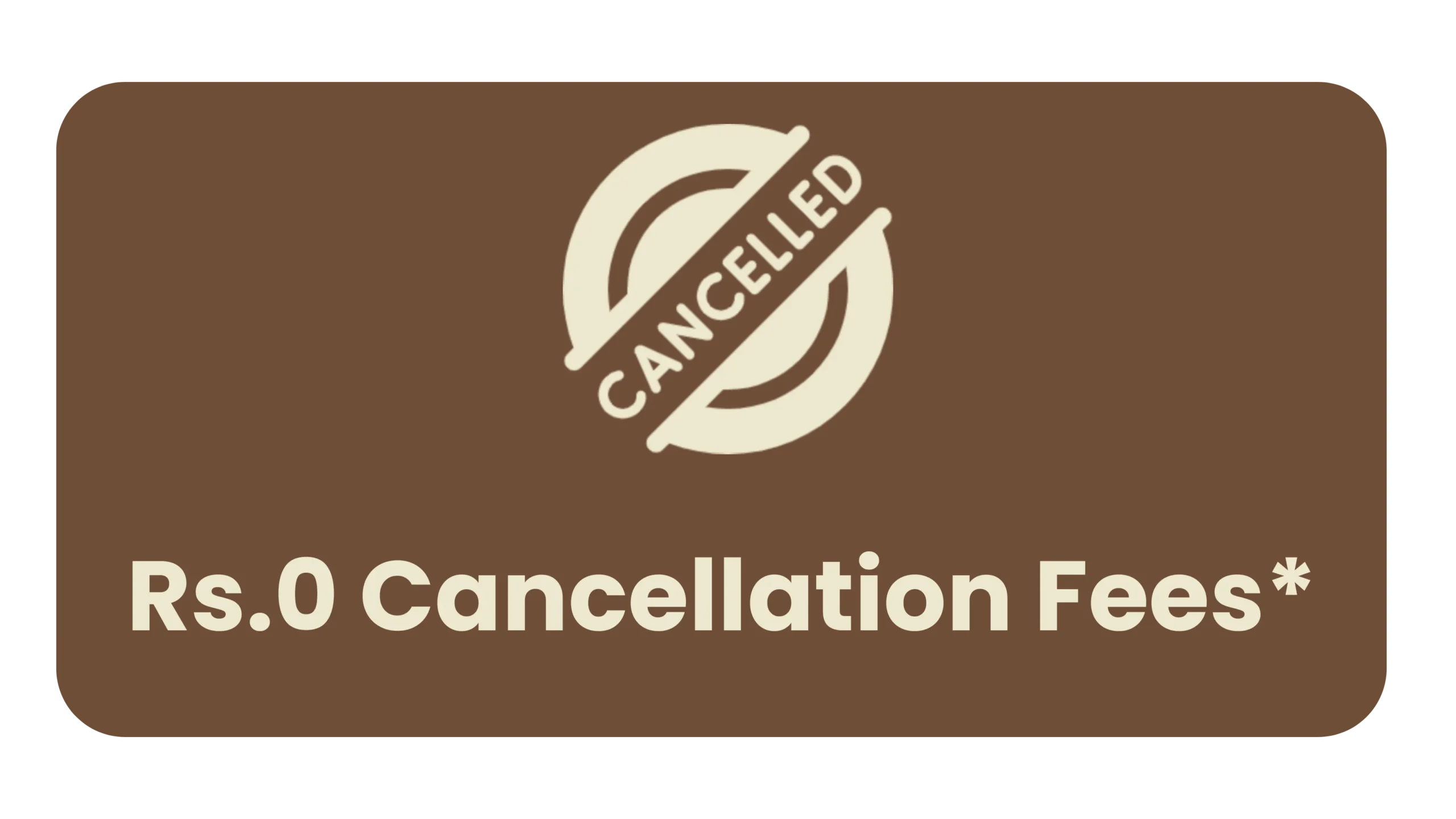 Cabtan Amenities no cancellation fees