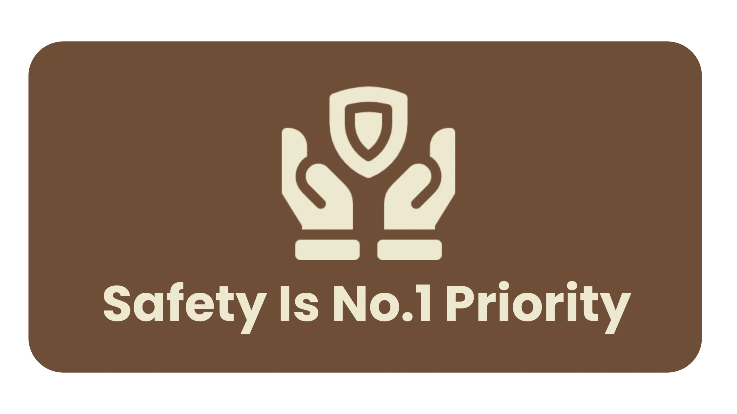 an image of shield in hands signifies safety